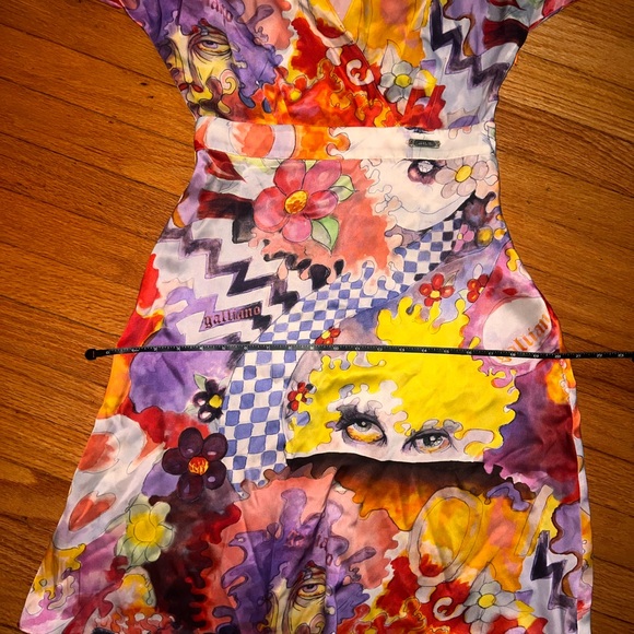 John Galliano Multicolor Silk Dress - Picture 8 of 8
